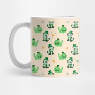 Lucky Citrus Panda and Kitty Pattern Mug